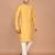Men's solid silk straight kurta