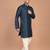 Men's solid silk straight kurta