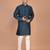 Men's solid silk straight kurta