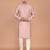 Men's solid silk straight kurta