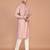 Men's solid silk straight kurta