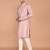 Men's solid silk straight kurta