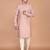 Men's solid silk straight kurta