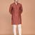 Men's solid silk straight kurta