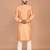 Men's printed straight silk kurta