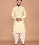 Men's premium silk kurta with thread work