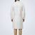 White embroidered dupion silk kurta pyjama