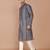 Men's print cotton kurta with threadwork