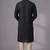 Black embroidered dupion silk kurta pyjama