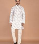 Men’s premium cotton printed kurta