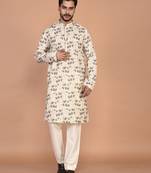 Men’s cotton printed kurta for ethnic wear