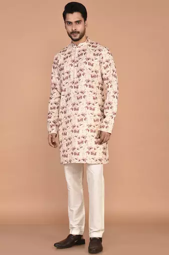 Men’s cotton printed kurta for ethnic wear