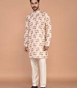 Men’s cotton printed kurta for ethnic wear
