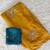 Mustard Color Moti And Sequence HandWork Satin Saree