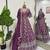 purple jacquard thread sequin lehenga choli set