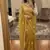 Light Yellow Color Embroidery Work Chiffon Saree
