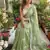 Light Green Color Embroidery Work Chiffon Saree