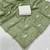 Light Green Color Embroidery Work Chiffon Saree