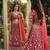 Pink georgette embroidery lehenga CHOLI