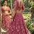Pink georgette embroidery lehenga CHOLI