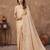 offwhite silk blend floral woven zari design saree with blouse piece