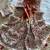 Brown  Color Digital Bandhani  Printed  And Katha Work Silk Saree