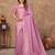lavender silk blend floral woven zari design saree with blouse piece