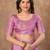 lavender silk blend floral woven zari design saree with blouse piece