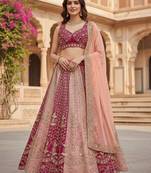 MULTI GEORGETTE EMBROIDERY lehenga CHOLI 