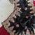 Black Color  golden embroidery Codding dori work with sequins work Silk Saree