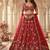RED SOFT NER PARTY WEAR EMBROIDERY LEHNGHA CHOLI
