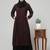 Women abaya burqa dress double color sided pocket