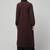 Women abaya burqa dress double color sided pocket