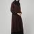 Women abaya burqa dress double color sided pocket