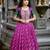 Women's Tasar Silk Leheriya Print Lehenga Choli Set