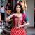 Women's Tasar Silk Leheriya Print Lehenga Choli Set