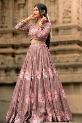 Women's Fendi Sequins & Thread Work Party Wear Lehenga