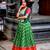 Women's Tasar Silk Leheriya Print Lehenga Choli Set