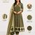 WOMEN COTTON PRINTED ANARKALI KURTA WITH PANT AND DUPATTA 
