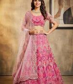 PINK EMBROIDERY lehenga CHOLI 
