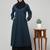 2 piece  Abaya for womens Dress Double Color Sided Pocket