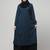 2 piece  Abaya for womens Dress Double Color Sided Pocket