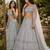 GREY FAUX GEORGETTE PARTY WEAR EMBROIDERY LEHNGHA CHOLI