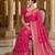Pink Jacquard silk blend Rich Woven Zari Border Traditional Saree With Unstitched Blouse Piece