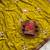 Yellow chiffon saree with blouse