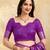 Purple Jacquard silk blend Rich Woven Zari Border Traditional Saree With Unstitched Blouse Piece