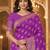 Purple Jacquard silk blend Rich Woven Zari Border Traditional Saree With Unstitched Blouse Piece