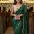 Green Color sequence Handwork Silk Blend Saree