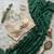 Green Color sequence Handwork Silk Blend Saree