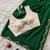 Green Color sequence Handwork Silk Blend Saree